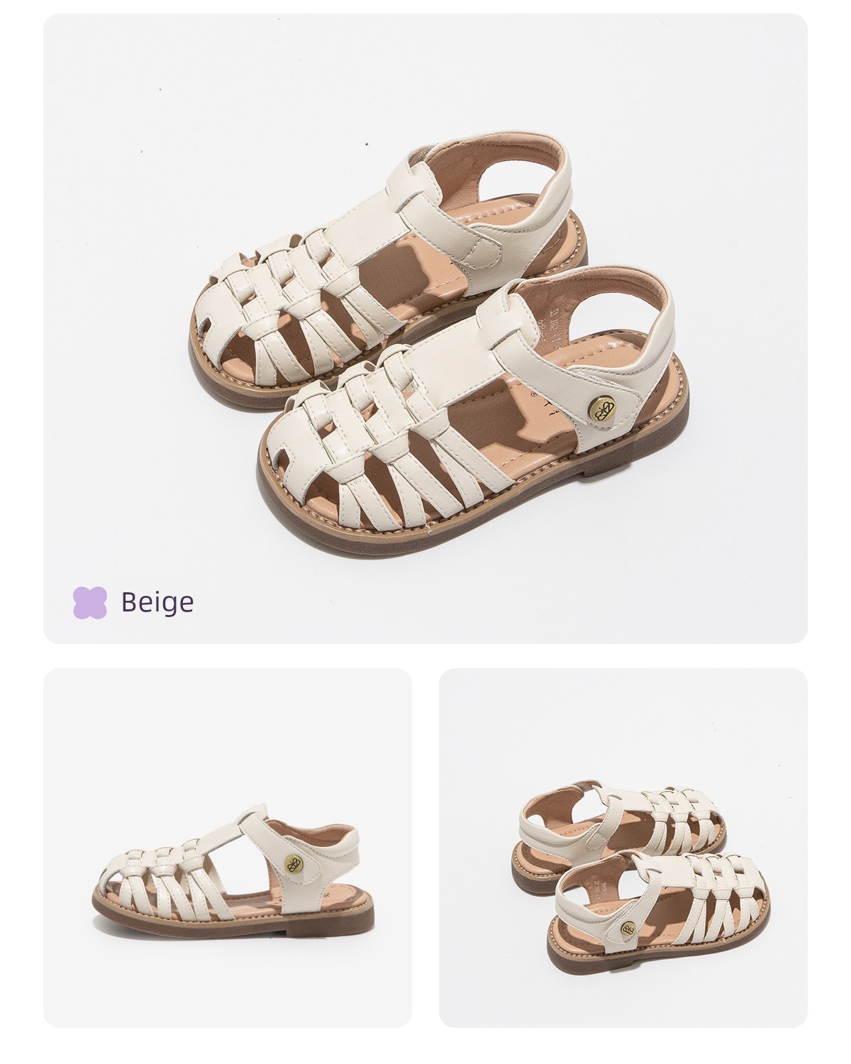 Girls' Princess Sandals 2026 New Summer Children's Sandals for Girls, Roman Style Shoes, Soft-Soled Closed-Toe Summer Models — 14