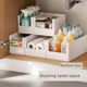 Lazy corner cabinet storage box kitchen supplies sorting box debris storage basket under sink desktop storage box set