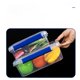 Commercial fresh-keeping box Food grade rectangular transparent plastic box Refrigerator special seal storage box with cover