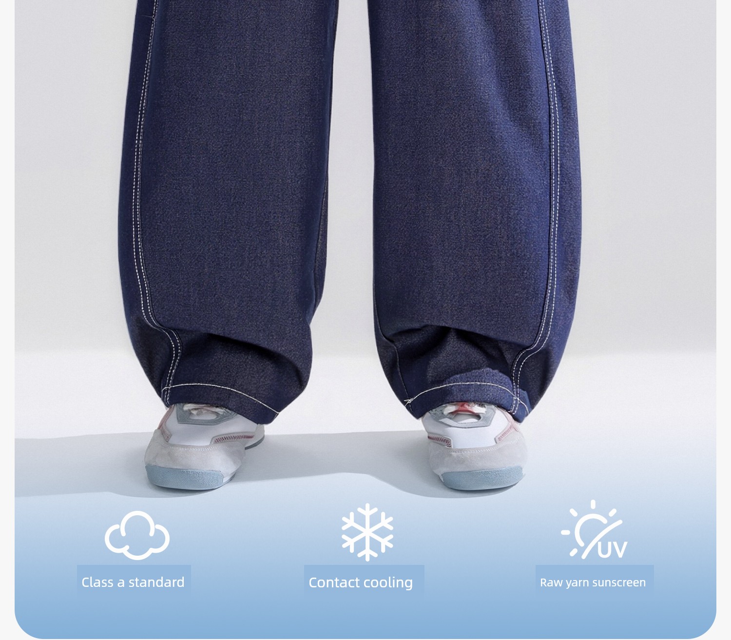 Zuoxi Children's Clothing Boys' Pants Summer Thin Children's Cool Tencel Jeans 2026 New Model Big Kids Anti-Mosquito Pants — 10