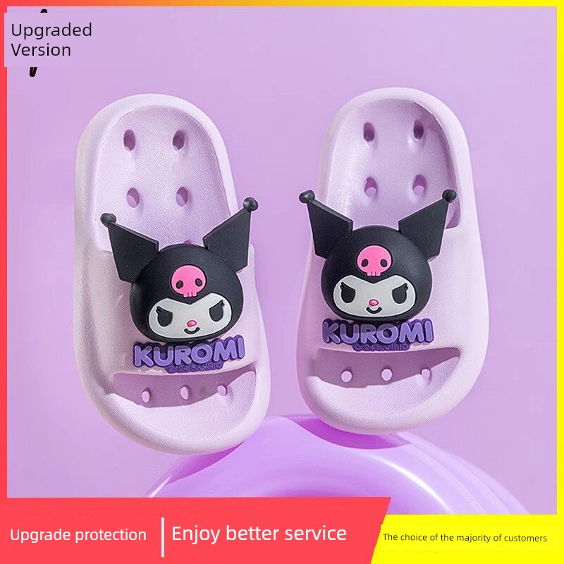 Children's Slippers for Girls, Summer 2026 New Kuromi Model, Girls' Bathroom Water-Draining Non-Slip Bath Slippers for Baby Girls — 2