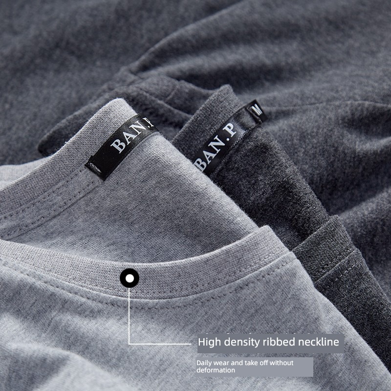 tide 2 piece style Put on your clothes black v Collar short sleeve T-shirt