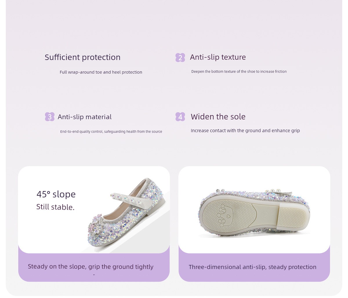 Girls' Crystal Princess Shoes 2026 New Leather Shoes Kidsren's Crystal Shoes Soft Sole Baby Girl Shoes Shiny Summer and Autumn — 12