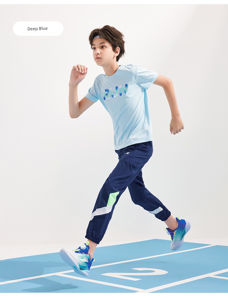 Xtep Children's Clothing Boys' Quick-Dry Pants Children's Long Pants 2026 Autumn New Mosquito-Proof Pants for Older Children Thin Sports Pants — 18