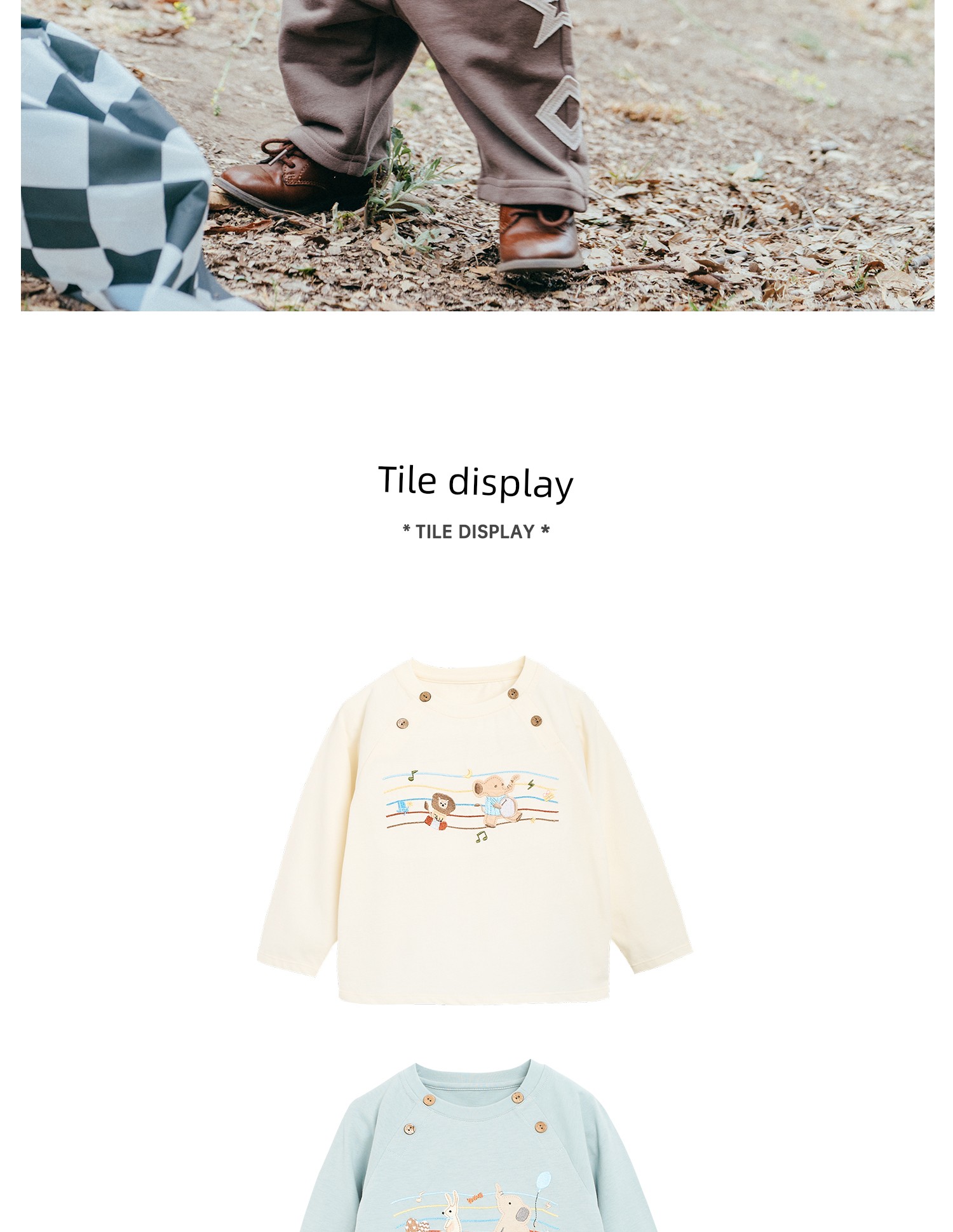 Whitewheat【Soft】Children's 26 Autumn New Long-Sleeved Boys' and Girls' Pure Cotton Embroidered T-Shirt Base Shirt — 23