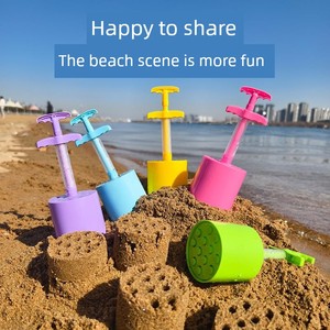 Children's Soft Rubber Beach Bucket Set, Durable and Resistant to Falling, for Boys and Girls, Small Shovel for Digging