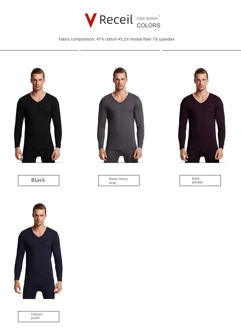 dandy man keep warm Underwear set male Cotton teenagers Autumn clothes and pants pure cotton Thread clothes and trousers winter