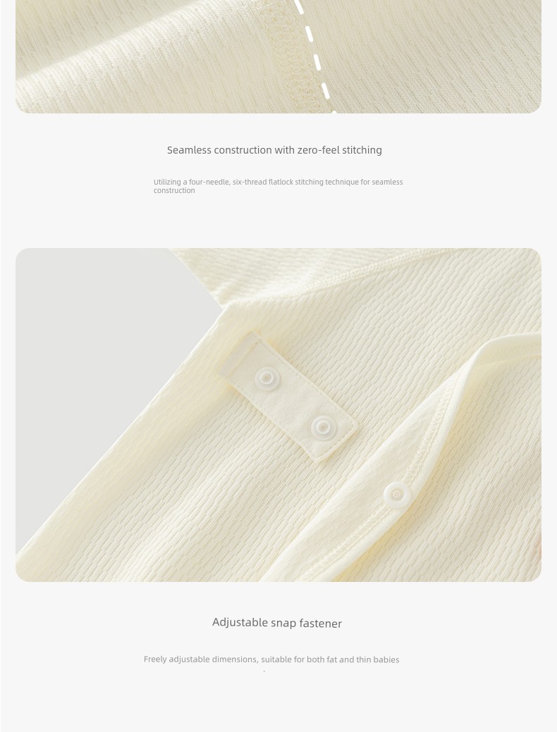 Guiqi Bear Newborn Long-Sleeve Tie-Up Top Spring and Autumn Newborn Baby Monk Clothes Seamless Pure Cotton Infant Delivery Room — 19