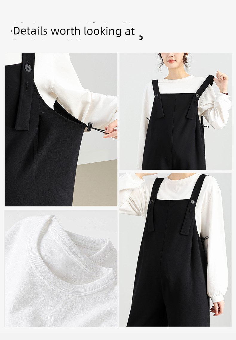 Qibei Maternity Overalls 2026 Autumn New Style for Petite and Plus Size, Loose Fit for Spring and Autumn — 13