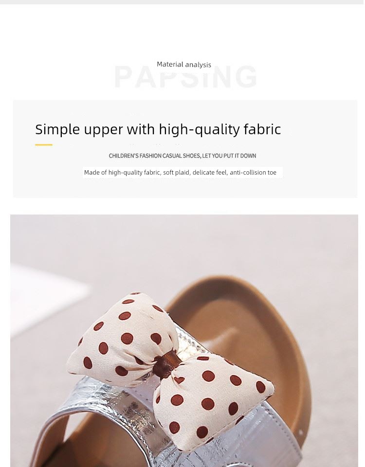 Girls' Kt Cat Polka Dot Slippers for Summer, 2026 New Model, Non-Slip Soft Sole Children's Sandals, Beach Shoes — 2