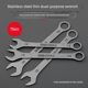 Stainless steel ultra-thin plum opening wrench set double opening thin wrench 6/8/10/12/14-piece set of auto repair tools