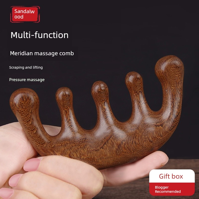 Round Head for Men and Women Scraping Large Wide Teeth Massage Comb