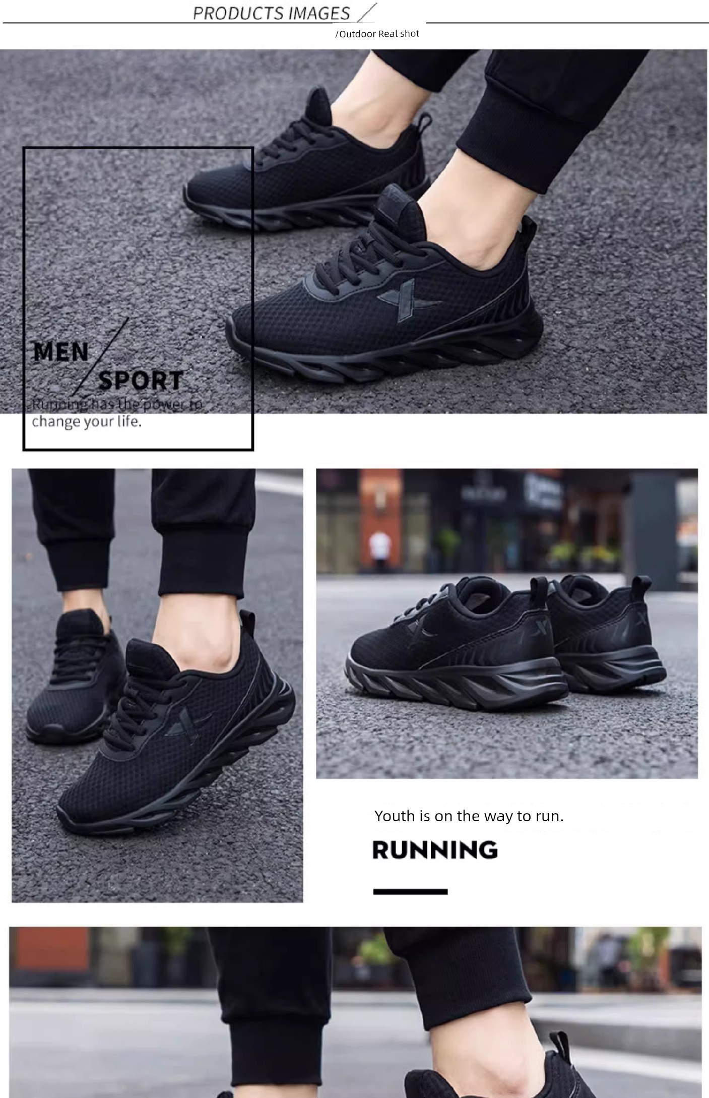Tebu Black Autumn Mesh Breathable Kids Sneaker — 8