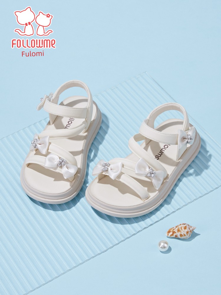 Fuluo Mi Girls' Sandals Kidsren's Summer Shoes 2026 Summer New Soft-Soled Sports Baby Girl Princess Shoes — 4