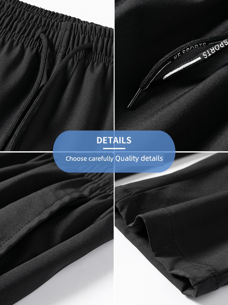 summer Thin money Ice silk Nine points spring and autumn Chaopai Casual pants