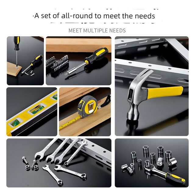 Household tool box set daily maintenance hardware wrench screwdriver pliers universal full set family complete set