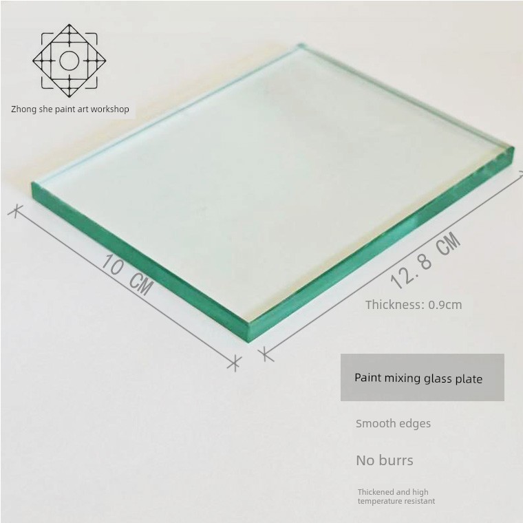 Thickened Paint Mixing Glass Plate, Natural Lacquer, Cashew Lacquer, Rhino Skin Color Lacquer, Easy to Mix and Clean, Gold Lacquer Art Tools