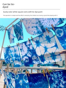 Plant Dyeing DIY Materials Tools Cotton Fabric Canvas Bag Set Tote Bag Hammer Handkerchief Flowers and Plants
