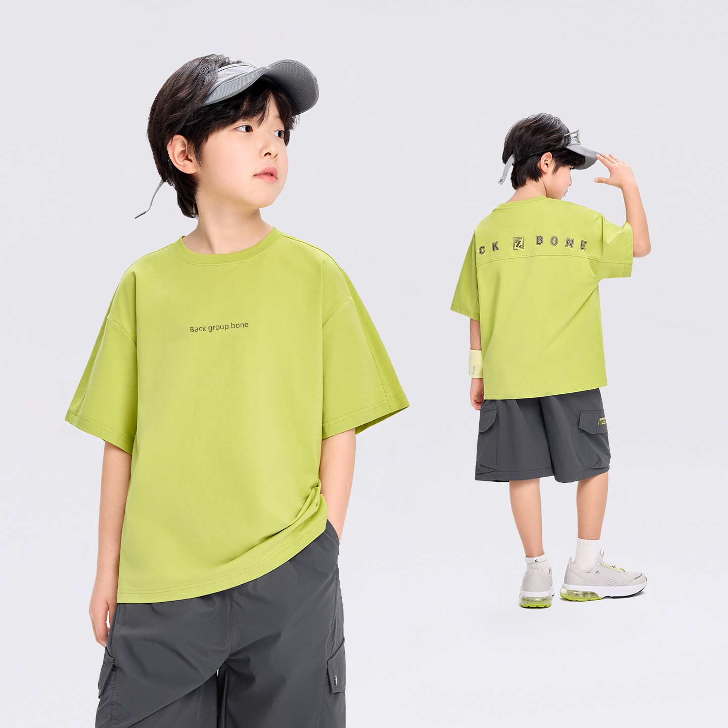 Zuoxi Children's Clothing Boys' Short-Sleeve T-Shirt Children's Cool Summer Wear 2026 New Model Boys' Large Children's Class a Antibacterial Top Trendy — 3