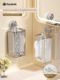 Suction cup wash towel storage box wall-mounted tissue box light luxury high-end bathroom bathroom hanging draw box