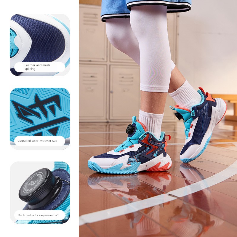 Brave Warrior | 361 Degrees Kidsren's Shoes, Kidsren's Basketball Shoes, Boys' Sports Shoes, Youth Autum New Leather Boys' Shoes — 5
