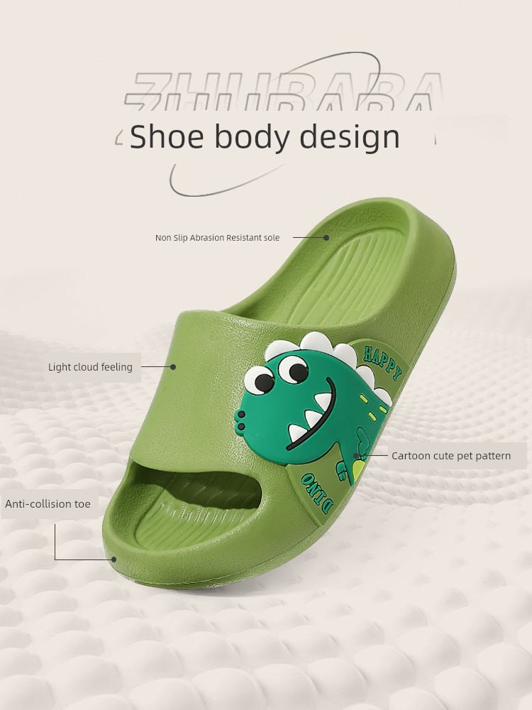 Boys Summer Indoor Non Slip Dinosaur Kids Slippers — 2