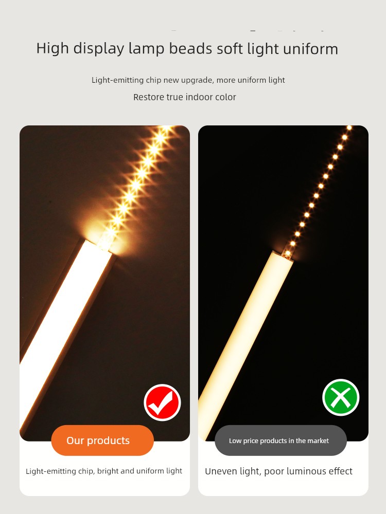 Ultra-Thin LED Light Strip Bare Board 220V Self-Adhesive Drive-Free Patch Soft Linear Light Bar 8mm Aluminum Groove Ceiling Linear Light