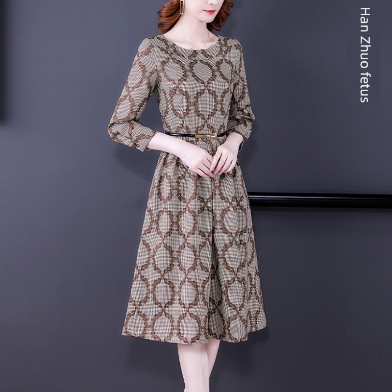 Little fragrance middle age temperament Foreign style international Dress