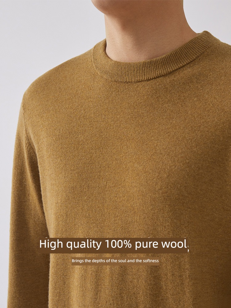 UBV keep warm Round neck Self-cultivation Undershirt business affairs sweater