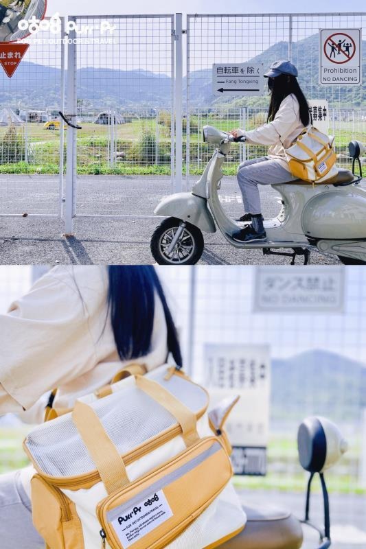 Japan summer ventilation Oblique span grid canvas Dog Bag