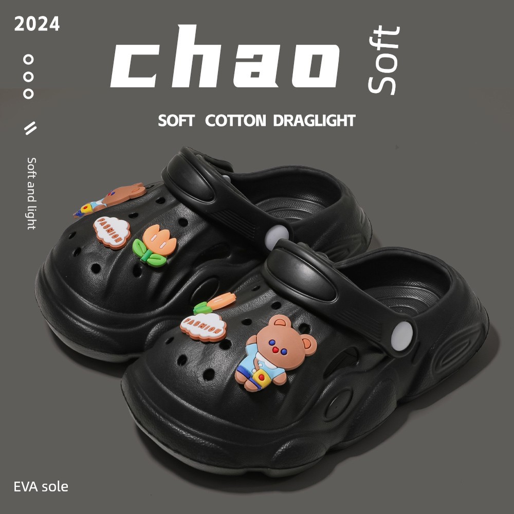 Children's Slippers Summer 2026 New Style Boys' and Girls' Baby Clogs Kids Indoor Non-Slip Parent-Child Sandals — 8