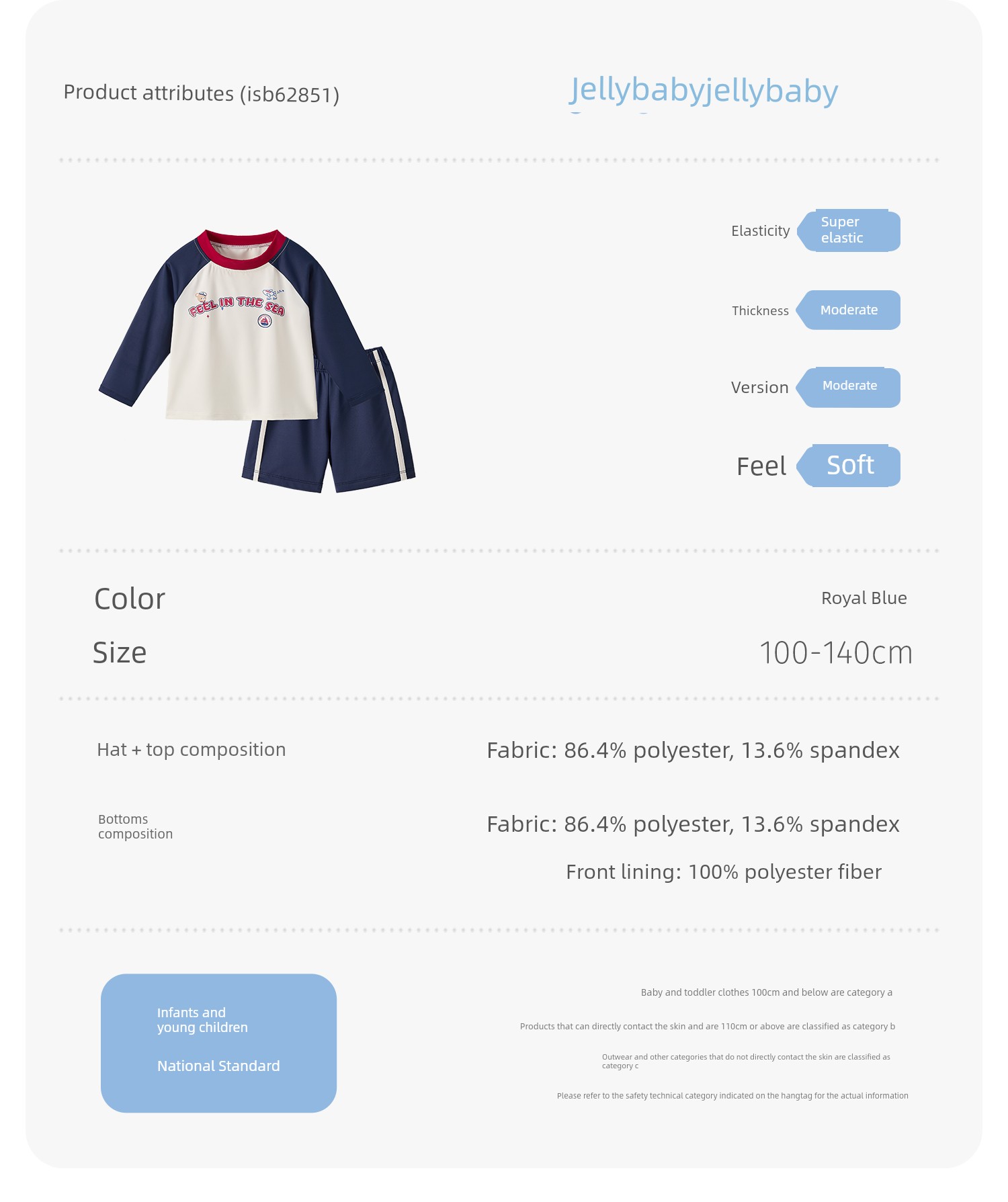Quick-Drying Sun Protection Children's Separates Shark Long Sleeves Swimsuit — 32