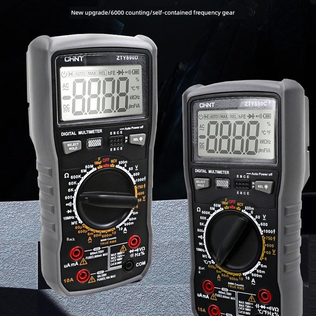 Zhengtai multimeter digital high-precision fully automatic multimeter intelligent anti-burn maintenance electrician ZTY890D/C+