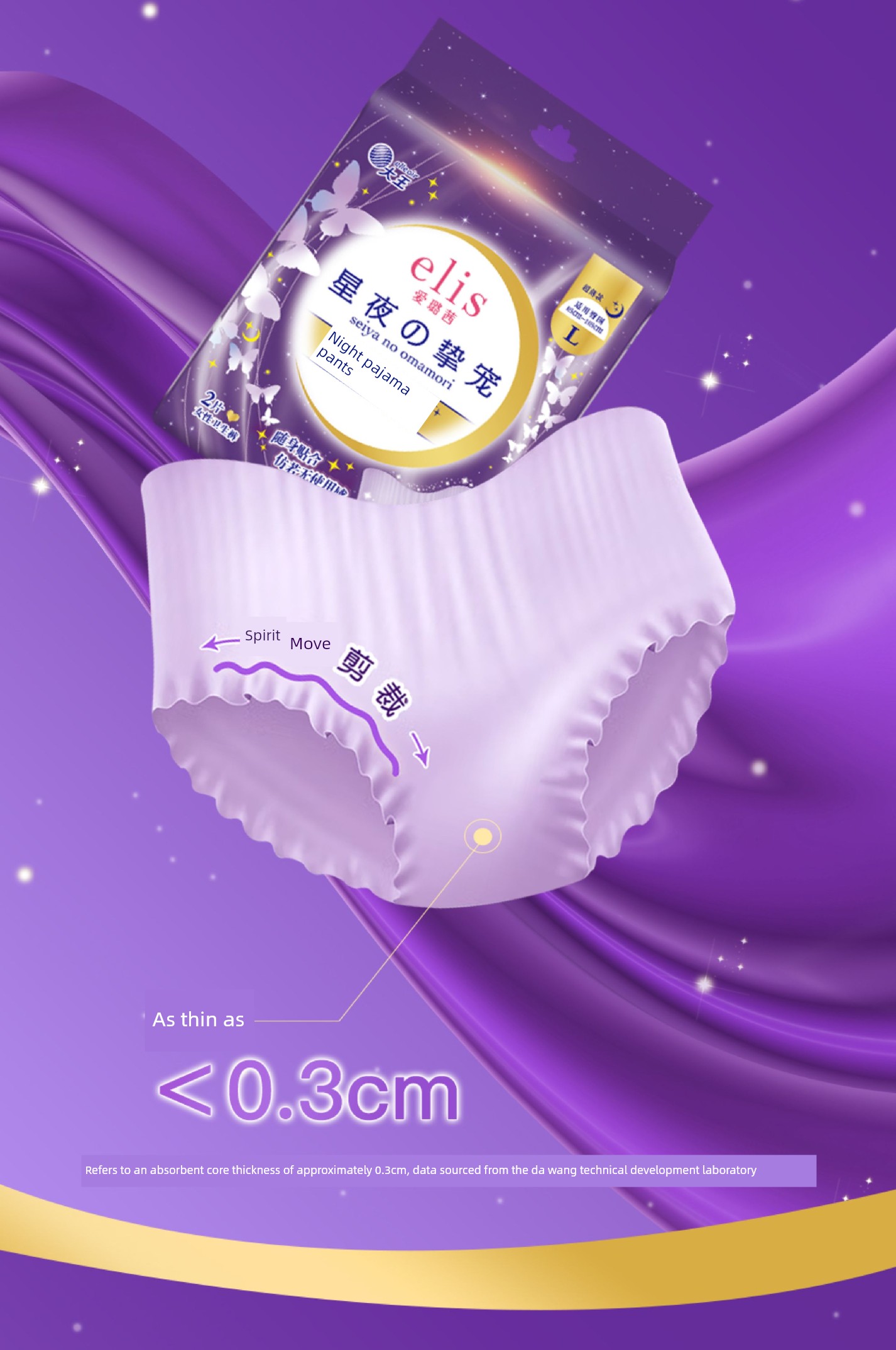 Japan's King of Sanitary Products Elis Ai Luqian Ultra-Thin Light Feather Day and Night Use Comfortable Panty Liners Breathable Skin-Friendly Sanitary Pads — 23