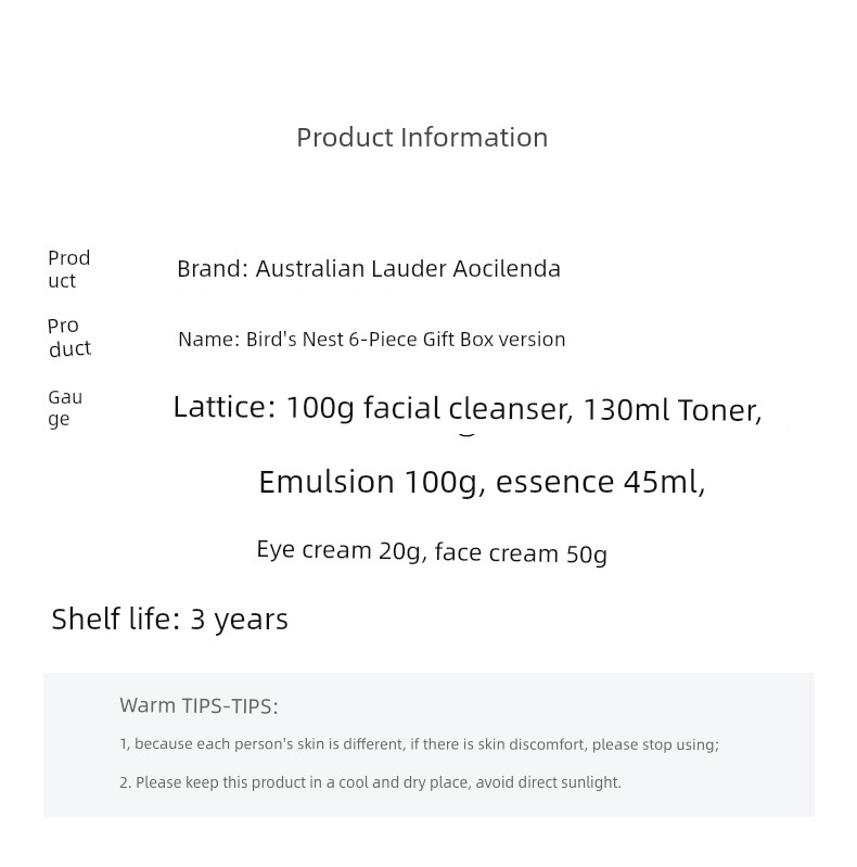 Australian Lauder Toner and Lotion Special Moisturizing Suit Pregnant Women — 12