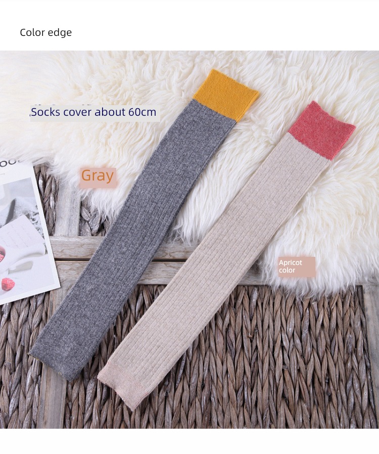 Autumn and winter ma'am keep warm wool lengthen knitting socks
