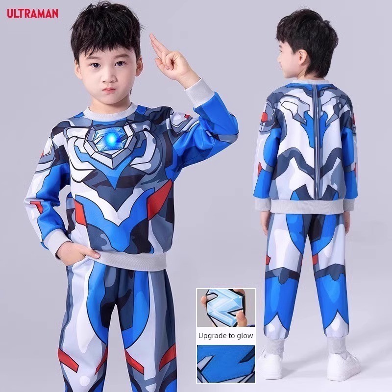 2026 New Genuine Ultraman Clothing Children's Set Boys' Spring and Autumn Sports Outfit Boys' Zero Children's Clothing — 4