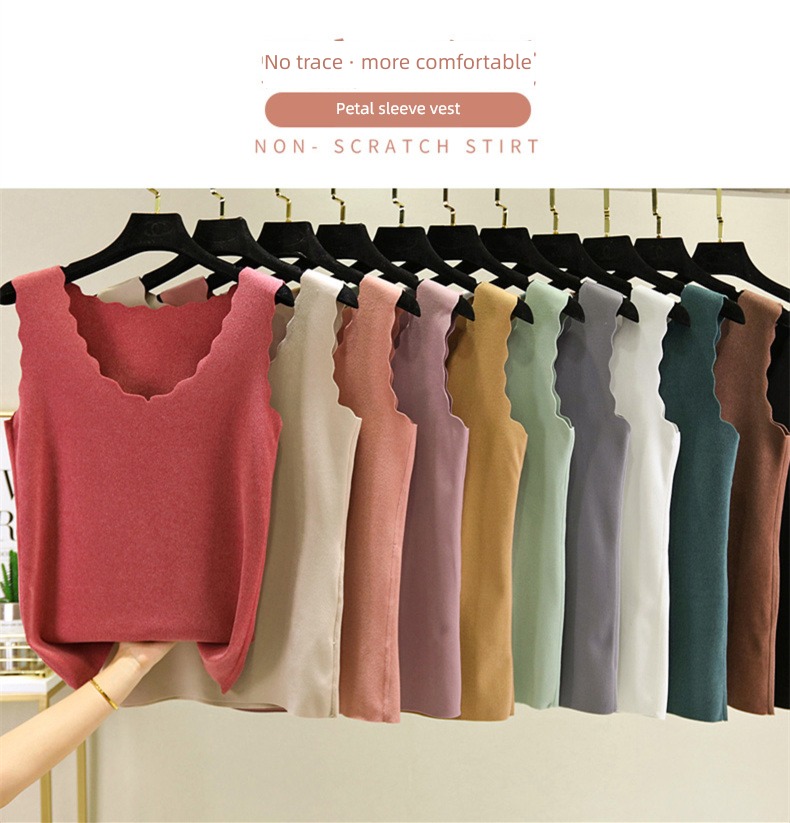 Double faced velvet Self heating Self-cultivation pure cotton Undershirt vest