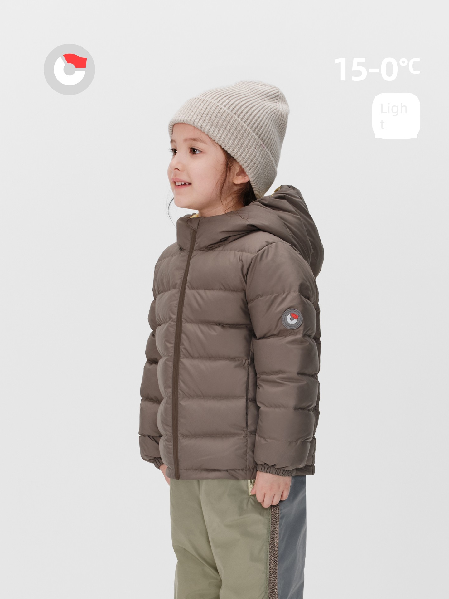 Nanny Goose Children's down Jacket Short Hooded Warm Coat for Older Kids Ultra-Light Soft Comfortable Thin Winter Jacket — 3