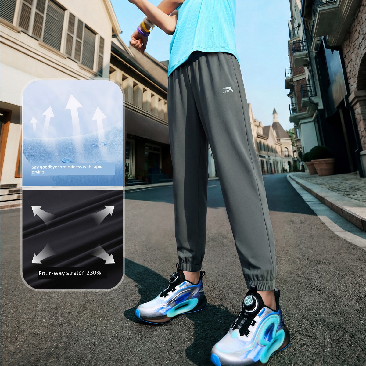 Anta Kidsren's Clothing Boys' Pants Spring and Autumn Quick-Drying Long Pants 2026 New Autumn Sweatpants Youth Sports Pants — 7