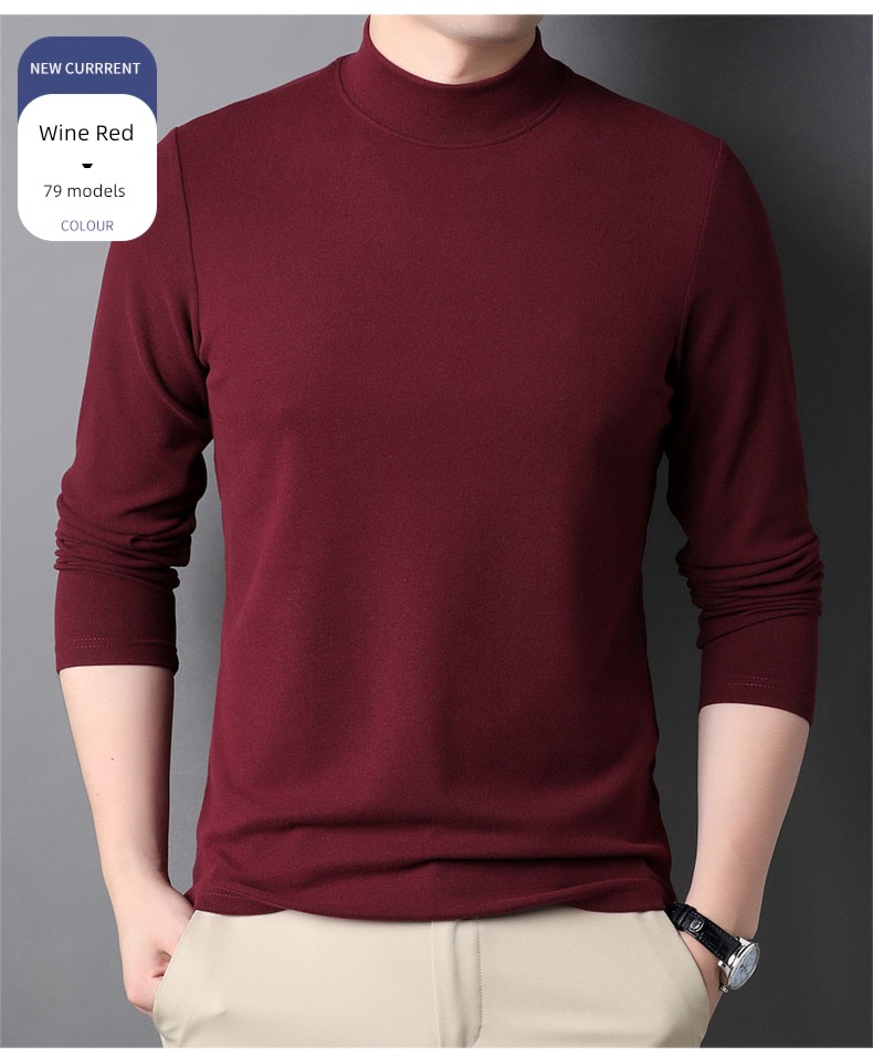 Romon man keep warm Undershirt Sweater Long sleeve T-shirt