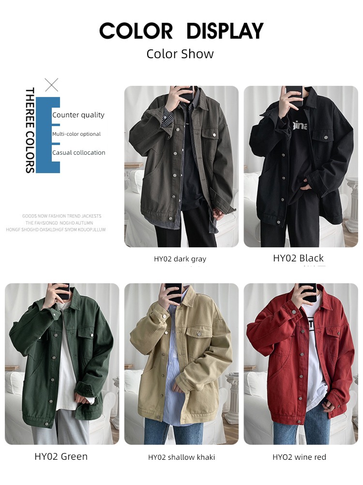 Spring and Autumn Shirt style trend Versatile chaqueta