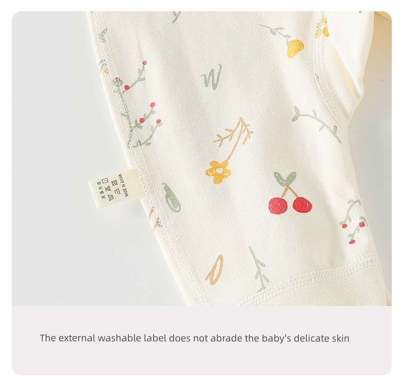Jq Jingqi Baby Romper Autumn Pure Cotton Newborn Clothes Butterfly Jumpsuit Home Monk-Style Outfit — 14