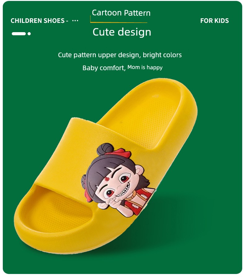 Nezha Kidsren's Slippers for Boys Summer 2026 New Anti-Slip Soft Bottom Slippers for Bathing Indoor Home Baby Boys Slippers — 6