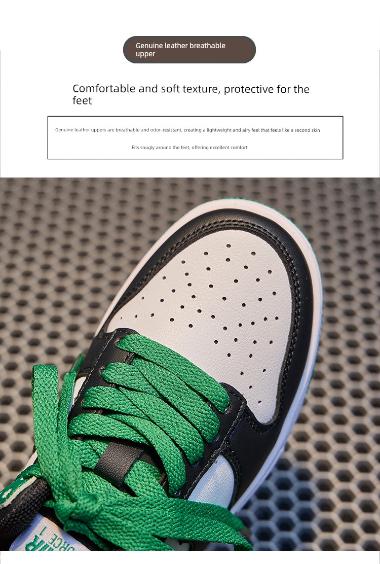 Official Website Boys' Sneakers 2026 Spring and Autumn Models Girls' Black and White Panda Shoes Autumn Casual Lace-Up Sports Shoes — 4