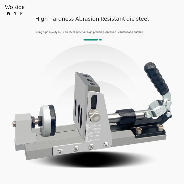 Woyi Woodworking Inclined Hole Appliance Second Generation Inclined Hole Positioner The same side opening drill bit oblique eye machine wardrobe cabinet cabinet inclined hole