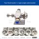 Stainless steel air atomization nozzle adjustable two-fluid humidification dust suppression spray nozzle siphon dual-fluid fuel injector