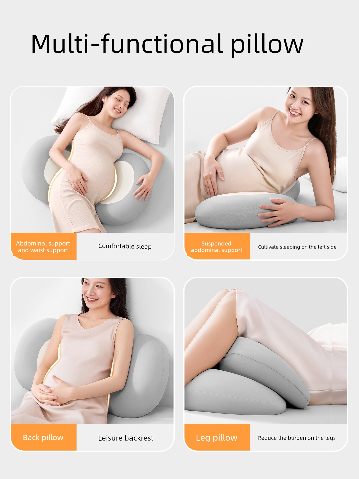 Nila Side Sleeping Pillow for Pregnant Women, Pregnancy Side Sleeping Pillow, Waist Support Side Sleeping Pillow, Belly Support Memory Pillow, Relieve — 5