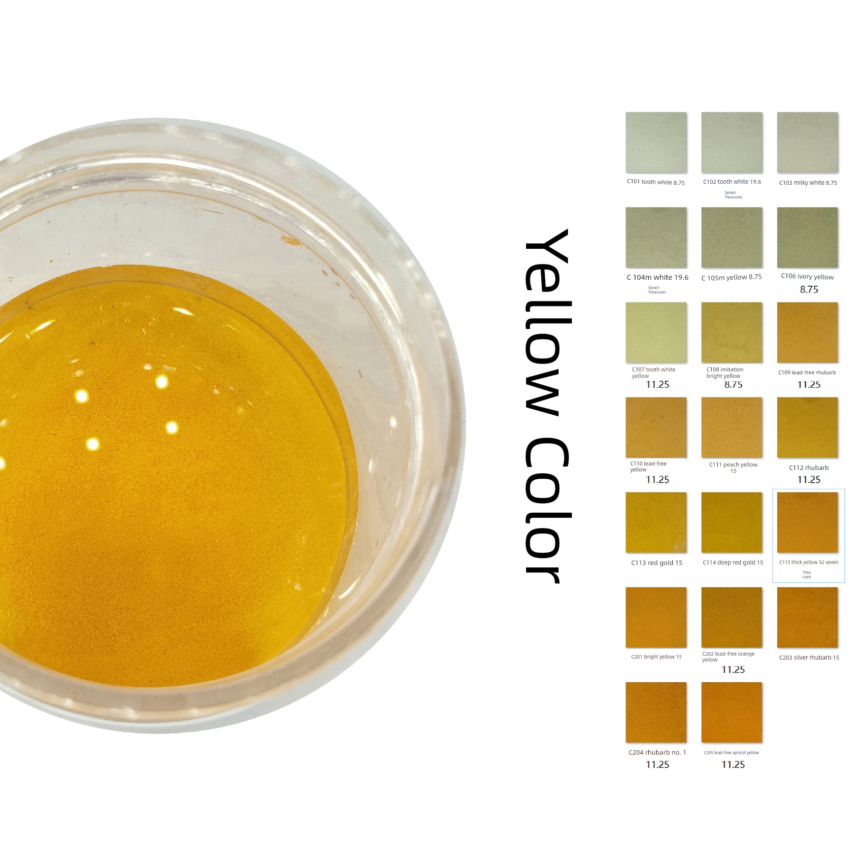 Yellow Series - Cloisonné Glaze DIY Handmade Gift for Friends, Filigree Enamel 80-120 Mesh Gold Wire Painting, Can Be Fired, Intangible Cultural Heritage