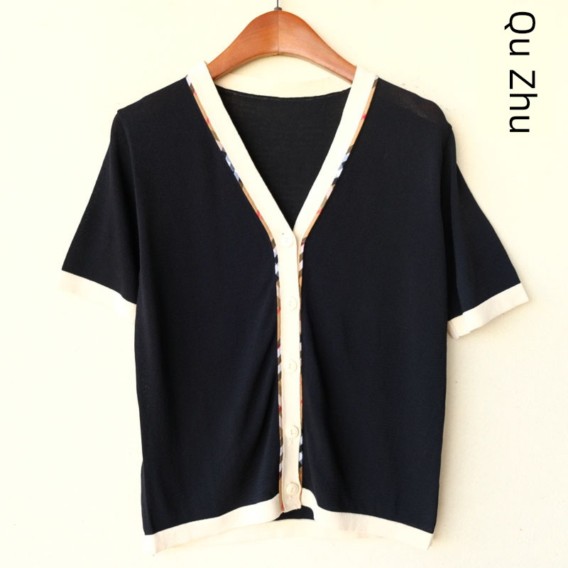like a breath of fresh air Women Qu Zhu Thin money ventilation Cardigan summer wear